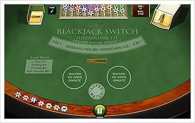 Das Blackjack Switch hat den geringsten Hausvorteil