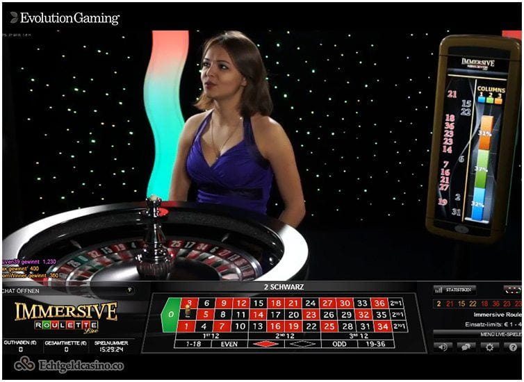 Das Immersive Roulette hat mit seiner interessanten Technik das beste Ccasinoflair