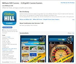 Vorschaubild des iTunes App Stores für das mobile WH Casino