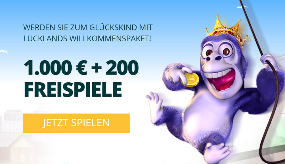 Das Willkommensbonus Angebot im Luckland Casino.