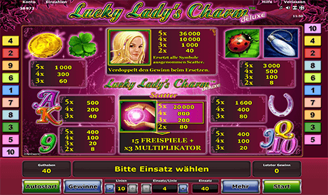 Lucky Lady Charm Deluxe um echte Geldbeträge spielen