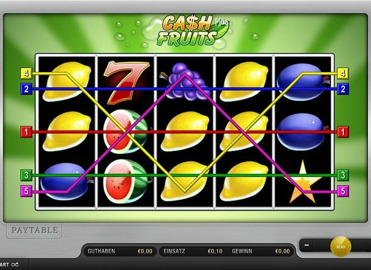 Beispiel eines Merkur Video Slots mit 5 Walzen