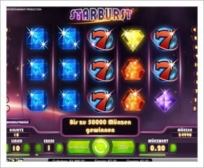 Starburst ist einer der beliebtesten Spielautomaten aus dem Hause NetEnt