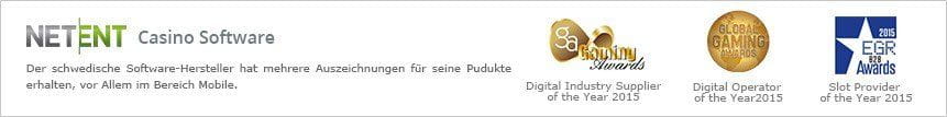 NetEnt hat bereits viele Auszeichnungen, vor Allem für sein Mobile Produkt erhalten
