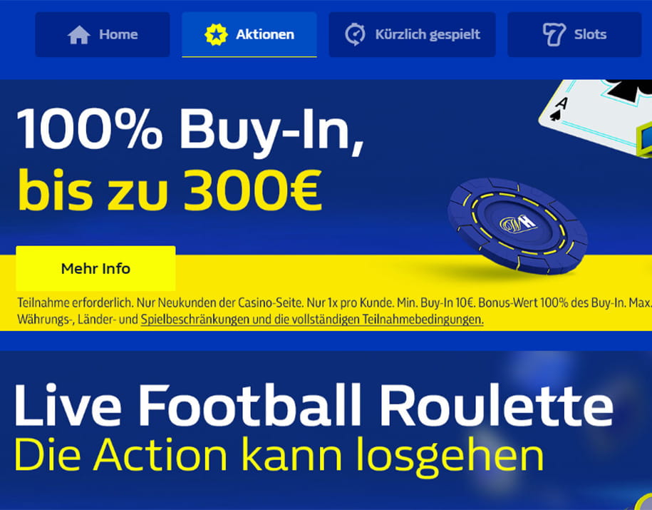 Der Willkommensbonus im William Hill Casino.